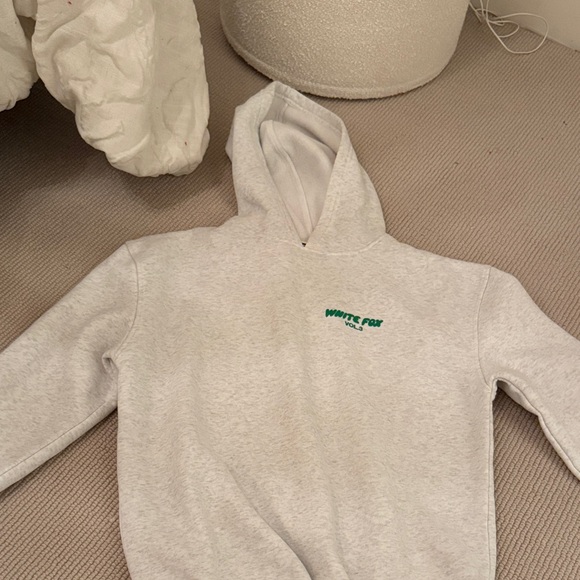 White Fox Boutique Tops - White Fox Boutique Cream Hoodie